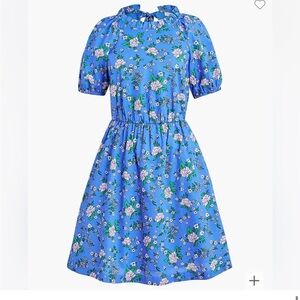 J Crew factory puff sleeve tie back mini dress (mommy and me)